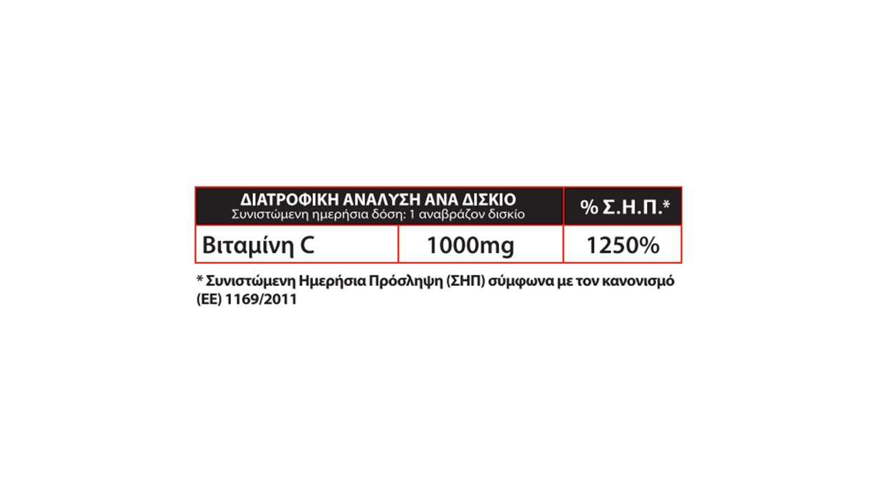 LANES - Vitamin C 1000mg Πορτοκάλι - 20eff.tabs